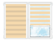 Рулонные кассетные шторы День Ночь Делия-104 цена. Купить в «Мастерская Жалюзи»