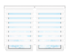 Рулонные шторы мини День Ночь Делия 102 цена. Купить в «Мастерская Жалюзи»