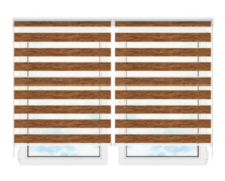 Рулонные шторы мини День Ночь Бергамо 206 цена. Купить в «Мастерская Жалюзи»