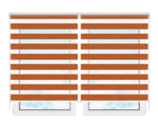 Рулонные шторы мини День Ночь Равелло 403 цена. Купить в «Мастерская Жалюзи»