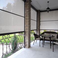 Рулонные шторы для беседки цена. Купить в «Мастерская Жалюзи»