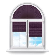 Плиссе арочные (шторы, жалюзи) самоа сиреневый