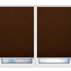 Рулонные шторы Мини Шелк-коричневый