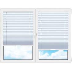 Плиссе (шторы, жалюзи) мун б.о белый